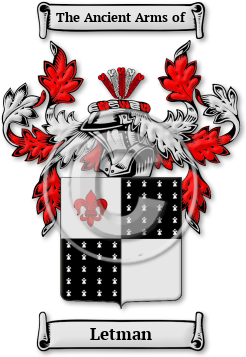 Letman Family Crest Download (jpg) Legacy Series - 150 DPI