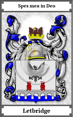Letbridge Family Crest Download (JPG) Book Plated - 600 DPI