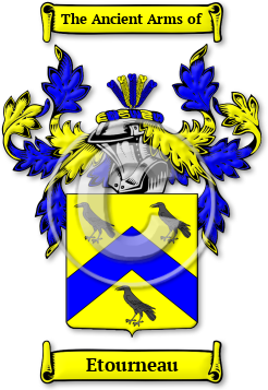 Etourneau Family Crest Download (jpg) Legacy Series - 150 DPI