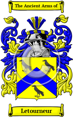 Letourneur Family Crest/Coat of Arms