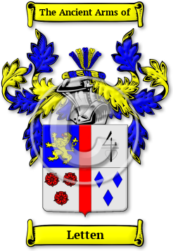 Letten Family Crest Download (JPG) Legacy Series - 600 DPI