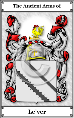 Le'ver Family Crest Download (JPG) Book Plated - 600 DPI