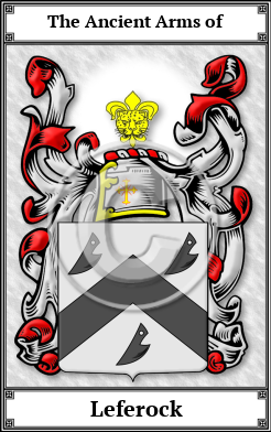 Leferock Family Crest Download (JPG) Book Plated - 600 DPI