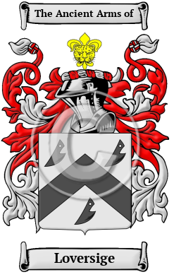 Loversige Family Crest/Coat of Arms