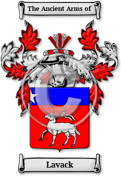 Lavack Family Crest Download (jpg) Legacy Series - 150 DPI