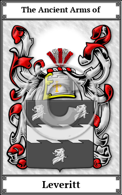 Leveritt Family Crest Download (JPG)  Book Plated - 150 DPI