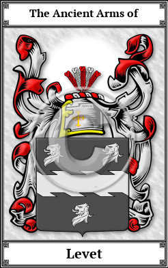 Levet Family Crest Download (JPG) Book Plated - 600 DPI