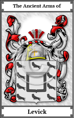 Levick Family Crest Download (JPG) Book Plated - 600 DPI