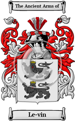 Le-vin Family Crest Download (JPG) Heritage Series - 300 DPI