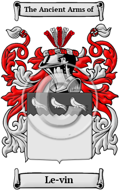 Le-vin Family Crest Download (JPG) Heritage Series - 300 DPI