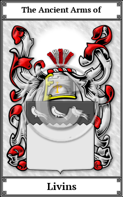 Livins Family Crest Download (JPG)  Book Plated - 150 DPI