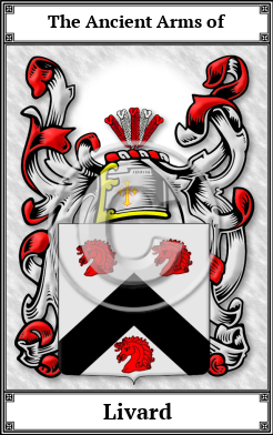Livard Family Crest Download (JPG) Book Plated - 600 DPI