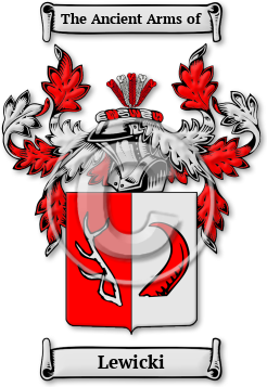 Lewicki Family Crest Download (JPG) Legacy Series - 600 DPI