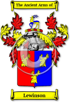 Lewinson Family Crest Download (jpg) Legacy Series - 150 DPI