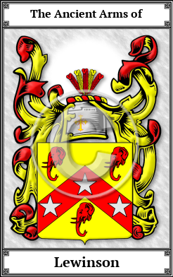 Lewinson Family Crest Download (JPG)  Book Plated - 150 DPI