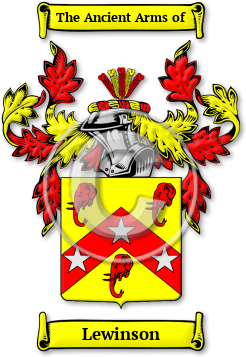 Lewinson Family Crest Download (jpg) Legacy Series - 150 DPI