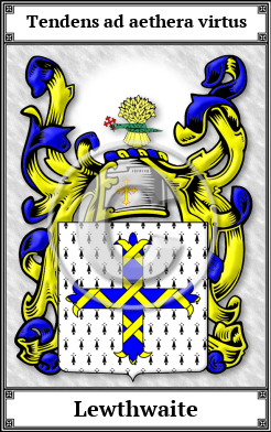 Lewthwaite Family Crest Download (JPG)  Book Plated - 150 DPI