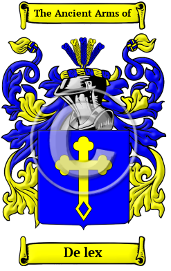 De lex Family Crest Download (JPG) Heritage Series - 300 DPI