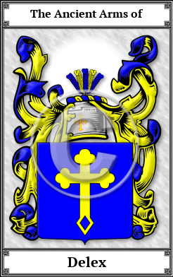 Delex Family Crest Download (JPG)  Book Plated - 150 DPI