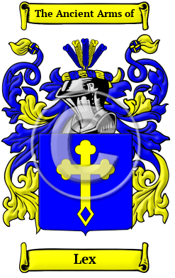 Lex Family Crest Download (JPG) Heritage Series - 600 DPI