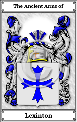 Lexinton Family Crest Download (JPG)  Book Plated - 150 DPI