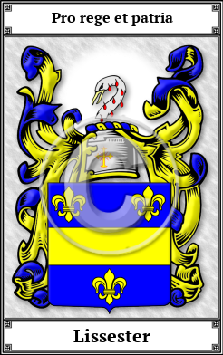 Lissester Family Crest Download (JPG)  Book Plated - 150 DPI