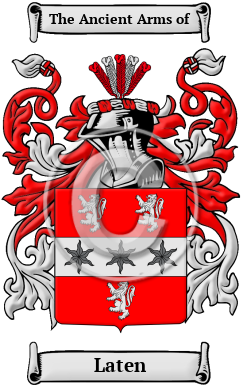 Laten Family Crest Download (JPG) Heritage Series - 600 DPI