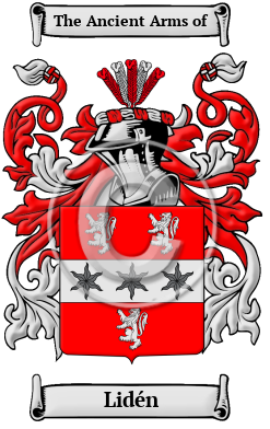 Lidén Family Crest/Coat of Arms