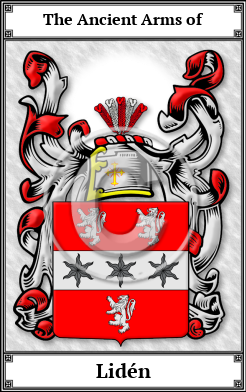 Lidén Family Crest Download (JPG)  Book Plated - 150 DPI