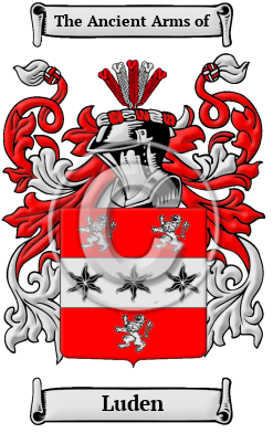 Luden Name Meaning, Family History, Family Crest & Coats of Arms