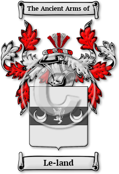 Le-land Family Crest Download (jpg) Legacy Series - 150 DPI