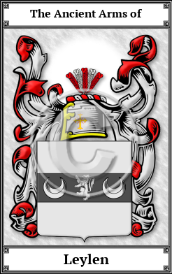 Leylen Family Crest Download (JPG) Book Plated - 600 DPI