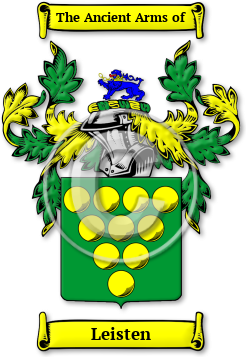 Leisten Family Crest Download (jpg) Legacy Series - 150 DPI