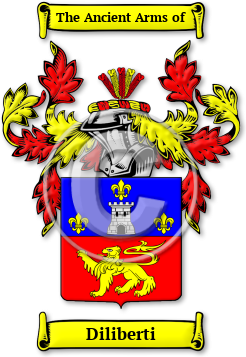 Diliberti Family Crest Download (JPG) Legacy Series - 600 DPI