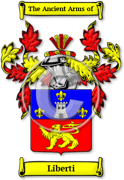 Liberti Family Crest Download (jpg) Legacy Series - 150 DPI