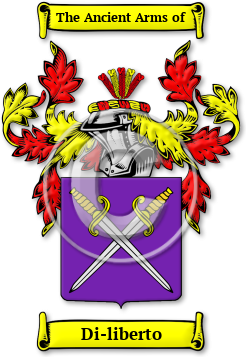 Di-liberto Family Crest Download (jpg) Legacy Series - 150 DPI