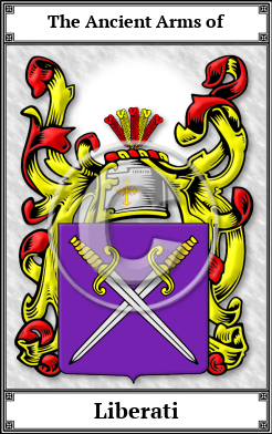 Liberati Family Crest Download (JPG) Book Plated - 600 DPI