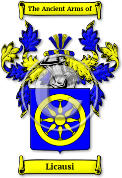 Licausi Family Crest Download (jpg) Legacy Series - 150 DPI