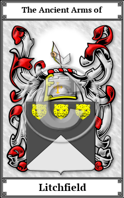 Litchfield Family Crest Download (JPG) Book Plated - 600 DPI