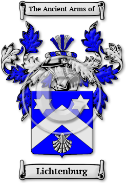 Lichtenburg Family Crest Download (jpg) Legacy Series - 150 DPI