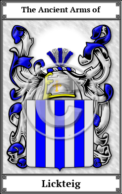 Lickteig Family Crest Download (JPG) Book Plated - 600 DPI