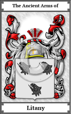 Litany Family Crest Download (JPG)  Book Plated - 150 DPI