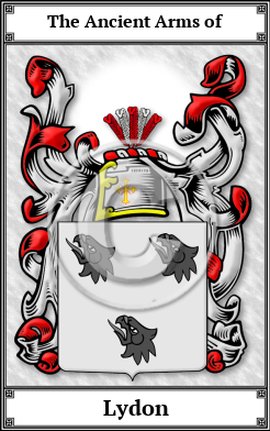 Lydon Family Crest Download (JPG)  Book Plated - 150 DPI