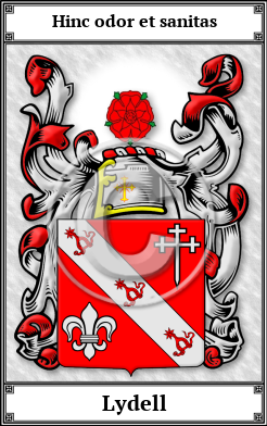 Lydell Family Crest Download (JPG) Book Plated - 600 DPI