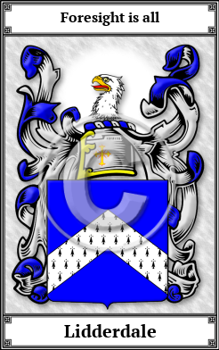 Lidderdale Family Crest Download (JPG)  Book Plated - 150 DPI