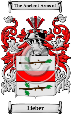 Lieber Family Crest Download (JPG) Heritage Series - 600 DPI