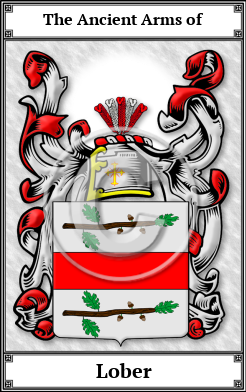 Lober Family Crest Download (JPG) Book Plated - 600 DPI