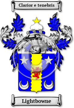 Lightbowne Family Crest Download (jpg) Legacy Series - 150 DPI