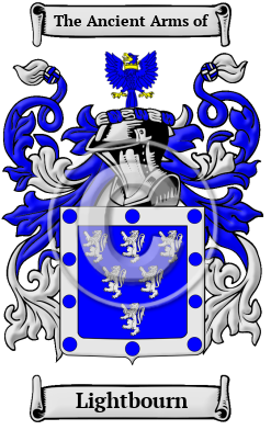 Lightbourn Family Crest Download (jpg) Heritage Series - 150 DPI