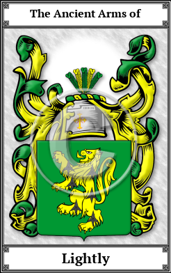 Lightly Family Crest Download (JPG)  Book Plated - 150 DPI